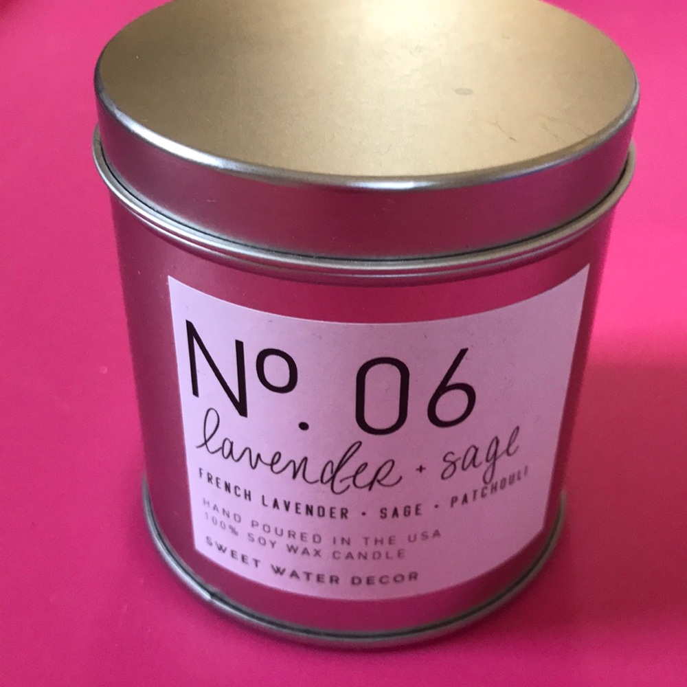 Sweet Water Decor Hand Poured Lavender Sage Candle